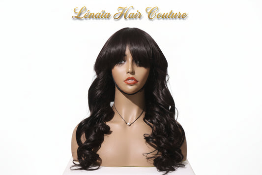 Perruque carré Sophie lace frontale cheveux péruviens naturels