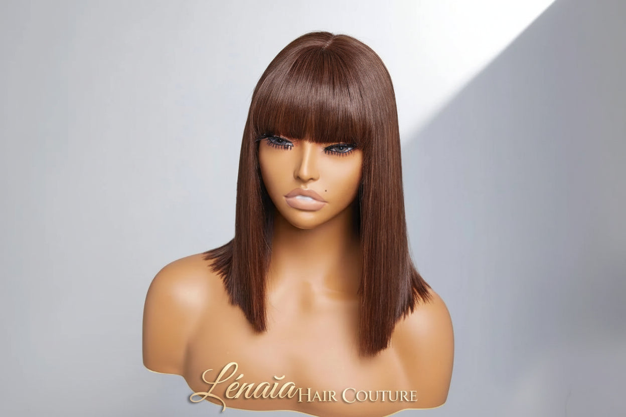 perruque & extensions double  étirée Estelle